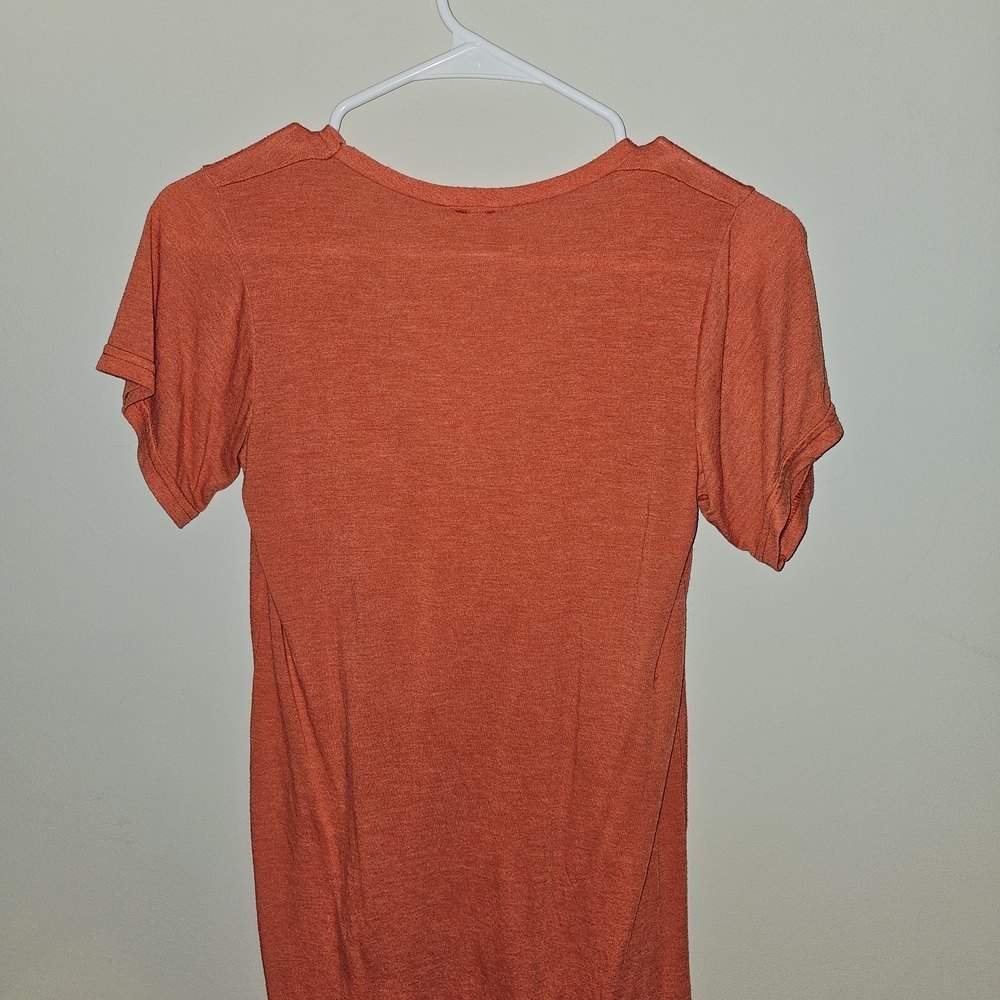 Women's Orange Scoop Neck Top - Picture 3 of 3
